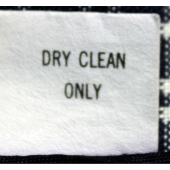 Cygne Design Navy White Plaid Lined Business Skirt Womens 14 Slash Pockets Zip - Picture 7 of 8